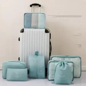 파우치 여행용 7종 세트 지퍼백 캐리어 정리