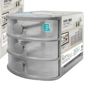 [NS홈쇼핑]3단 서랍 서랍장 반투명 프리티 화이트 가성비 좋은 튼튼한 내구성..[35747744]