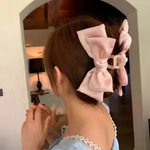 헤어핀 헤어클립 핑크 집게핀 여성머리핀 헤어액