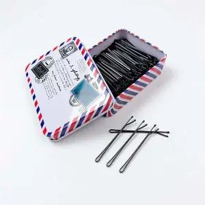 예쁜핀 스트레이트 100개 실핀 여성머리핀 블