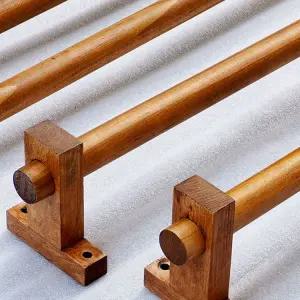 우드 커튼봉 미니멀 커텐 브라켓 한옥
