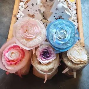 한송이 투톤 장미 비누 꽃다발 5종 택1