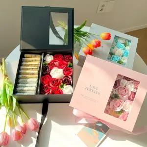 비누꽃 플라워 카네이션 용돈박스 3컬러 어버이날 부