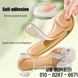 여성용 자기 접착 안창 하이힐 샌들 땀 흡수 신발 편안한 메모리 폼 미끄럼 방지 패드