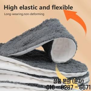 발에 대 한 2pcs 자체 가열 Insoles 겨울 두꺼운 양모 메모리 폼 패드 스포츠