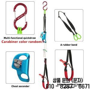 Xinda 야외 암벽 등반 어센더 워킹 로프용 특수 발 스트랩 전문 조절 가능한 웨빙 풋 루프