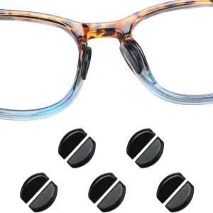 옴풀 안경 코 패드 두께 2mm 매우 끈적이는 뒷면이 있는 미끄럼 방지 소프트 접착 실리콘 안경용 선글라스