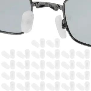 시바 26쌍 안경 코 패드 커버 슬립온 실리콘 안경용 다리 소프트 쿠션 미끄럼 방지 고무 흰색