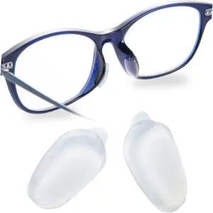 모찌 아 걸 내추럴 안경 코 패드 접착식 미끄럼 방지 선글라스용 부드러운 실리콘 쿠션 1쌍 (맑음 높이