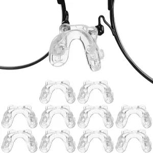 힐티 5쌍 안경 다리 패드 투명 실리콘 미끄럼 방지 코 선글라스 및 안경용 U자형 나사산 교체