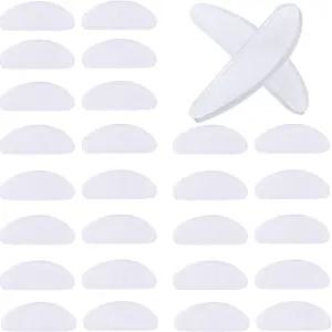 Mtlee 18쌍 안경 코 패드 접착 실리콘 미끄럼 방지 선글라스(투명 1.5mm)