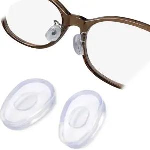 모찌 소녀 안경 코 패드 비접착식 미끄럼 방지 커버 선글라스용 부드러운 실리콘 쿠션 1쌍 (클리어)