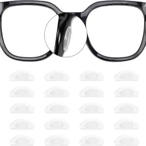 20쌍 안경 코 패드가 실리콘 미끄럼 방지에 달라붙습니다. 선글라스용 얇은 패드 안경용 접착 방지