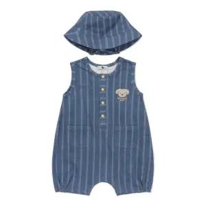 [블루독베이비 10] 26SS신상(BL) 데님라이크 우주복(백일돌아기옷) (14631360001)