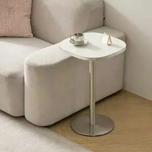 인터데코 스틸 둥근사각 사이드테이블 400 소파 협탁 HW133