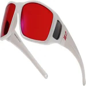 파란색 및 녹색 빛 차단을 위한 TIJN 소니아 수면 안경 듀얼 AR 코팅이 된 빨간색 렌즈 게임 화면용