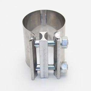 1개 40 45 50 55 57 60 스테인리스 클램프 배기 강력한 스틸 액세서리 고리 범용 자동차 파이프 연결