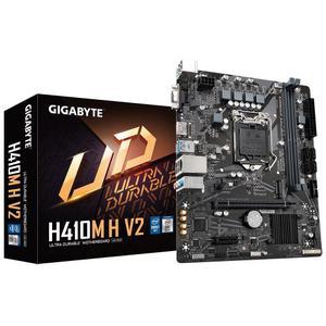 기가바이트 H410M H V2 마더보드 - 인텔 코어 10번째 CPU, 최대 2933MHz DDR4(OC), 1xPCIe 3.0 M.2, GbE LAN, USB 3.2 1세대 지원