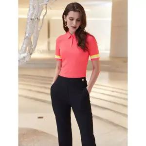 [아웃도어스/까스텔바작]까스텔바작 여성 골프 카라 반팔티 소매 니트 포인트_BGCMTS710NP