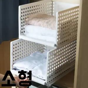 ( )슬라이딩 서랍식 수납 정리함 다용도 플라스틱 정리함 선반형 옷장