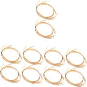 천연 소재를 만들고 공예 프로젝트를 위한 유연한 바구니용 직조 스트립 묶음 5개 총 바구니 미터 수리 및