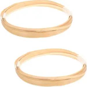 HOMSFOU 2 번들 공예용 스트립 넓은 평평한 바구니 직조 수제 수리 및 가구 제작을 위한 DIY 리드 코일