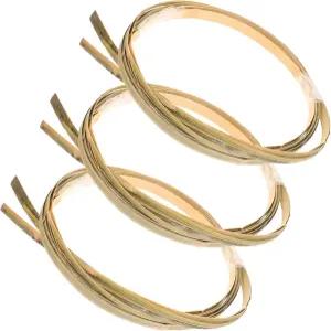 TOPPERFUN 3롤 재료 직조 키트 바구니 원형 리드 플랫 지팡이 바인더 공예 예술 스트립 평평한 공예품 라탄