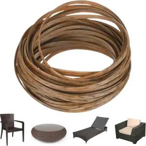 MMETRXITY 1팩 위커 수리 키트 5mm x 33피트/10m 플라스틱 플랫 라탄 교체 용품 파티오 가구 수리/바스켓