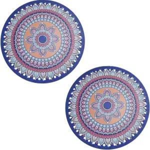 미아오위안 2개 아크릴 천공 베이스 플레이트 양면 인쇄 과일 직조 라탄 트레이 하단 라이너 패드 수제