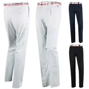 남자 원턱 빅사이즈 히든밴드 냉감 골프바지 중장년 시니어 내츄럴