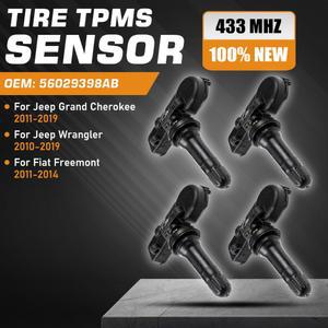 지프 그랜드 체로키 WK2 2011-2019 TPMS 지프 랭글러 JK 2010-2019 피아트 프리몬트 11-14 타이어 공기압 모니터 센서 자동차 부품