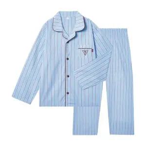 게스 키즈 주니어 파자마 세트 - 블루 허리밴딩 홈웨어 잠옷