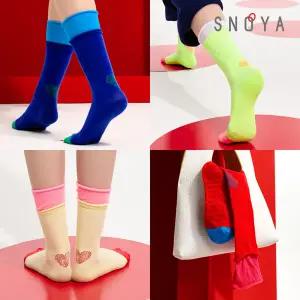 [SNOYA]스노야  26SS 베리믹스 팝 컬러 레이어드 양말