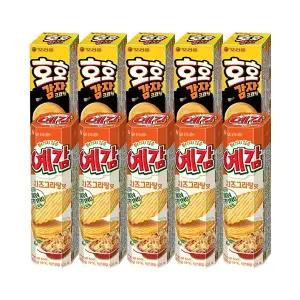 오리온 호호감자크래커 81g, 5개 + 예감 치즈 64g, 5개
