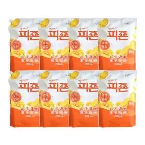 피죤 옐로우미모사 리필용 2100ml 8입 -1박스
