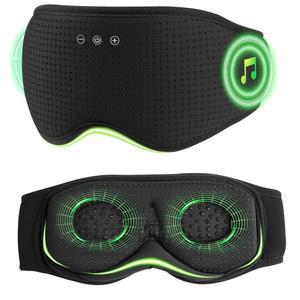 [미국배송] 블루투스 5.4 수면 마스크가 장착된 MUSICOZY 헤드폰 무압 편안함을 위한 탈착식 3D 컵 타이머와 함께 수면을 무선 마스크