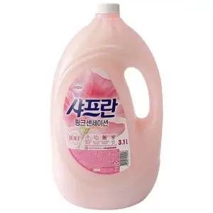 샤프란 핑크 센세이션 섬유유연제 3100ml