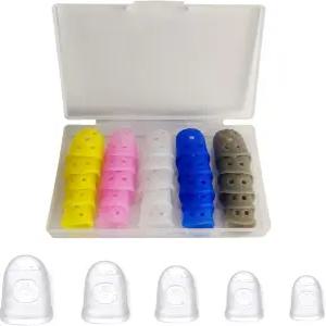 기타 핑거팁 프로텍터 기타/우쿨렐레/밴조/만돌린용 25팩 실리콘 핑거 커버 - 통기성 유연성 미끄럼 방지