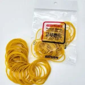 배달고무밴드 음식점고무줄 국산 노랑 고무밴드 25g
