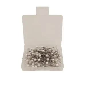 [에이치플러스몰]원형 진주 구슬 시침핀 100P