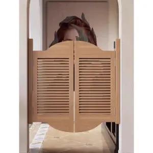 스윙중문 식당문 여닫이 나무 가림막 파티션 화장실 내추럴우드 너비 80