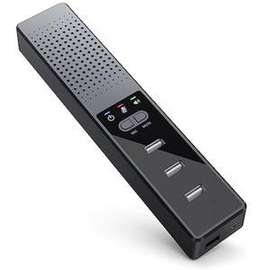 마이크가 있는 Cykvis 3 in 1 USB 컴퓨터 스피커, 스마트 홈 오피스용 PC 노트북 컨퍼런스 온라인 스터디 360도 향상된 음성 픽업, 소음 감소