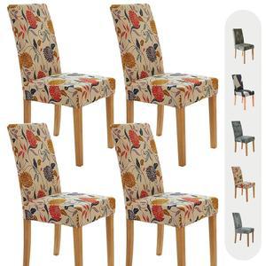 다이닝 룸 4팩용 세코 의자 커버 스트레치 워셔블 스판덱스 키친 파슨스 슬립 가정용 또는 파티용 파란색