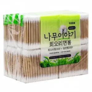 (세트)나무이야기 회오리형 일반 면봉(400개입)5개