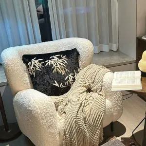 미니멀 1인소파 양털 밀크 구름 소파 카페 라운지 체어