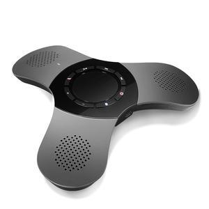 마이크 360 음성 픽업 USB-C 스피커폰 홈 오피스 호환 Skype /Teams /Zoom 노이즈 캔슬링 전방향 회의실 블루투스 스피커 10인용 포함