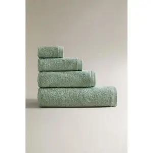 [ZARA] 자라 베이직 테리클로스 코튼 목욕 타월 500G/M² - 그린 / 블루 3368274