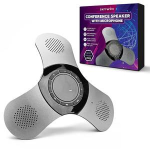 스카이윈 블루투스 컨퍼런스 스피커(마이크 포함), 사무실 책상, 컴퓨터, 노트북용 휴대용 무선 스피커, 회의실, 홈 오피스용 마이크, 그리고 PC, 스마트 스피커폰