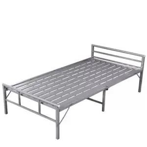 접이식 싱글 침대 단 이동식 저상형 원목 미니 휴대용 패브릭