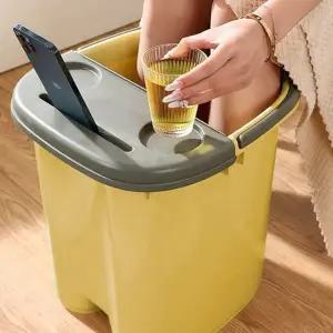 족욕통 손잡이 휴대용 가정용 이동식 족욕기 족탕기 발피로 온수 관리기 마사지